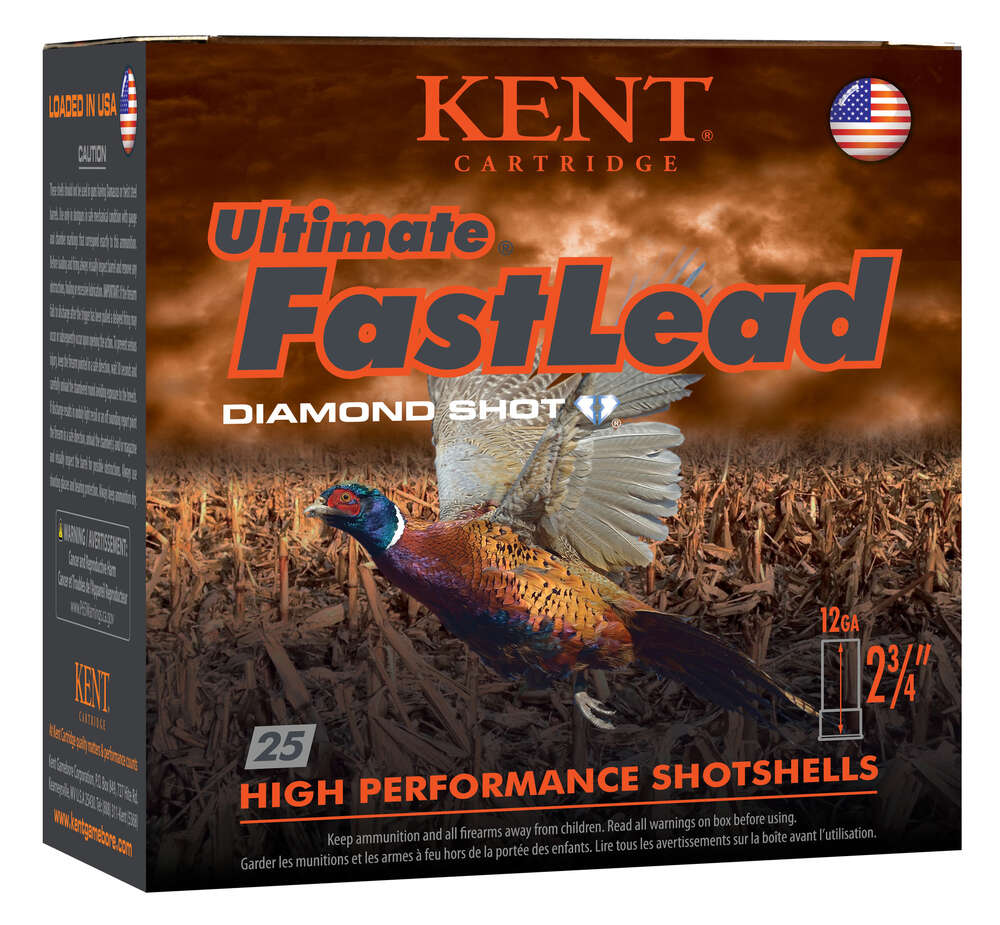 Ammunition Kent Cartridge 1 3/8 oz 12Gauge KENT K122UFL405 FAST LD1 12G 2.75 5SHT 1-3/8 25/10